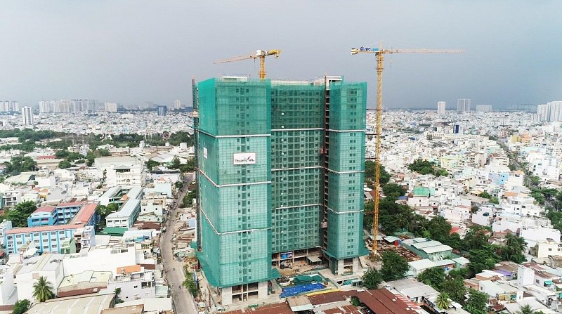 dự án Carillon 7 quận Tân Phú cất nóc