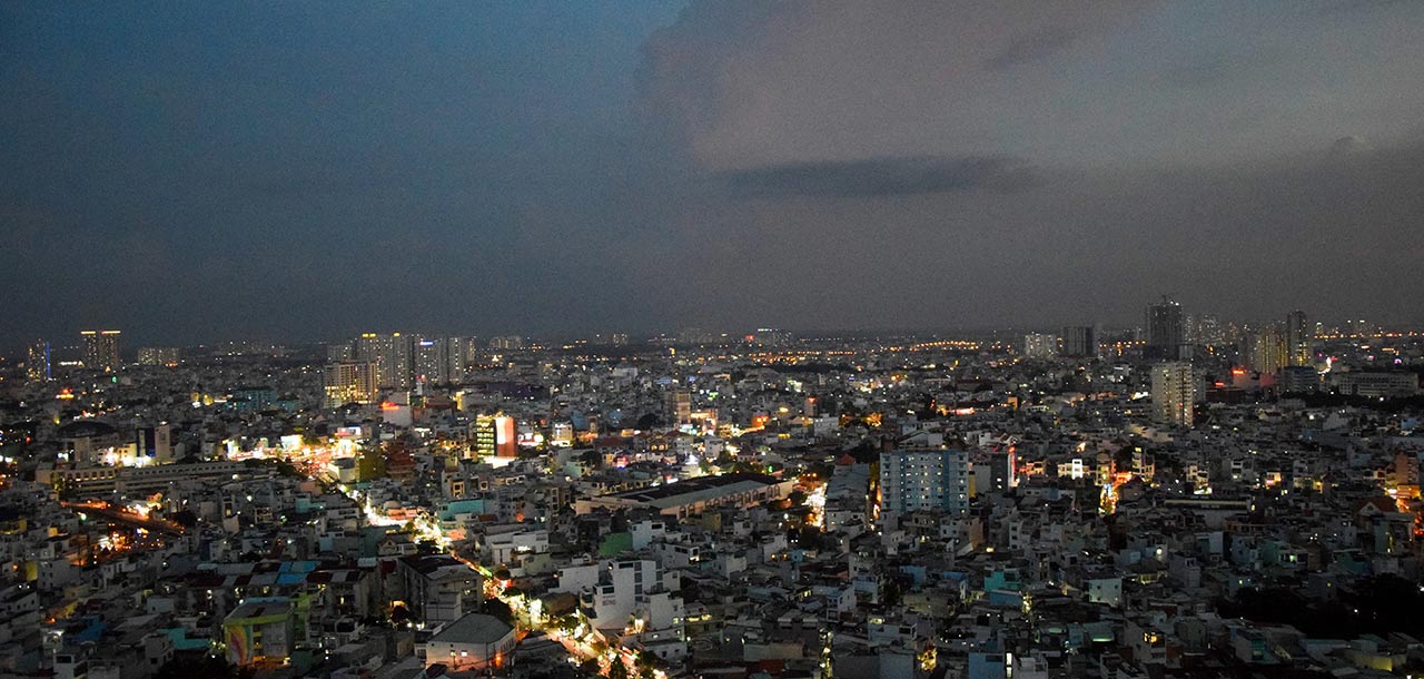 view hướng nam dự án carillon 7