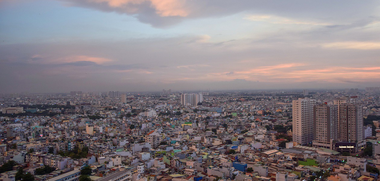 view hướng tây dự án carillon 7