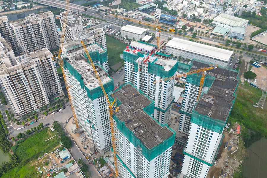 dự án akari city đảm bảo tiến độ thi công